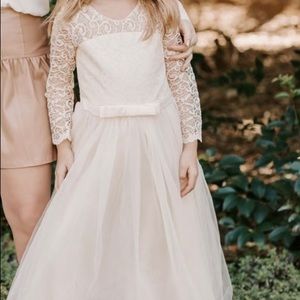 Cream colored size 7-8 girls dress